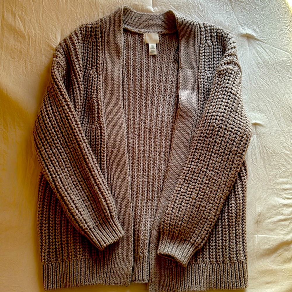 H&M Brown Knit Cardigan